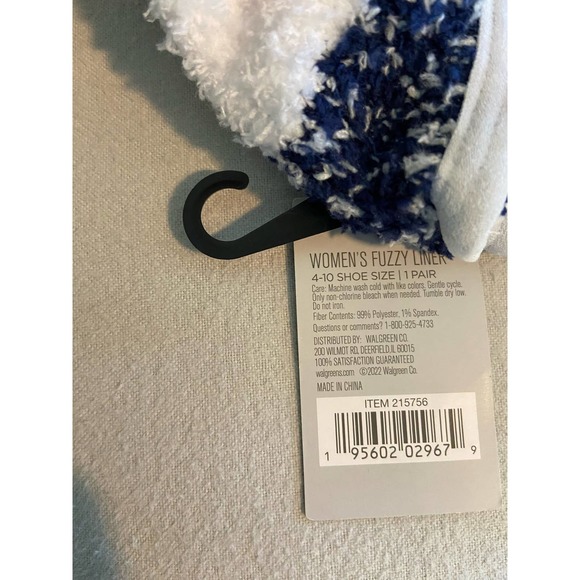 West Loop Cozy Fuzzy Liner Socks SZ shoe 4-10 - Picture 5 of 6